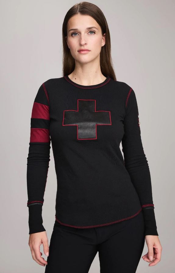 Alp N Rock Helvetica Crew Neck Sweatshirt - Black & Deep Red | Casual Streetwear for Men & Women | Perfect for Everyday Wear, Gym, and Outdoor Activities