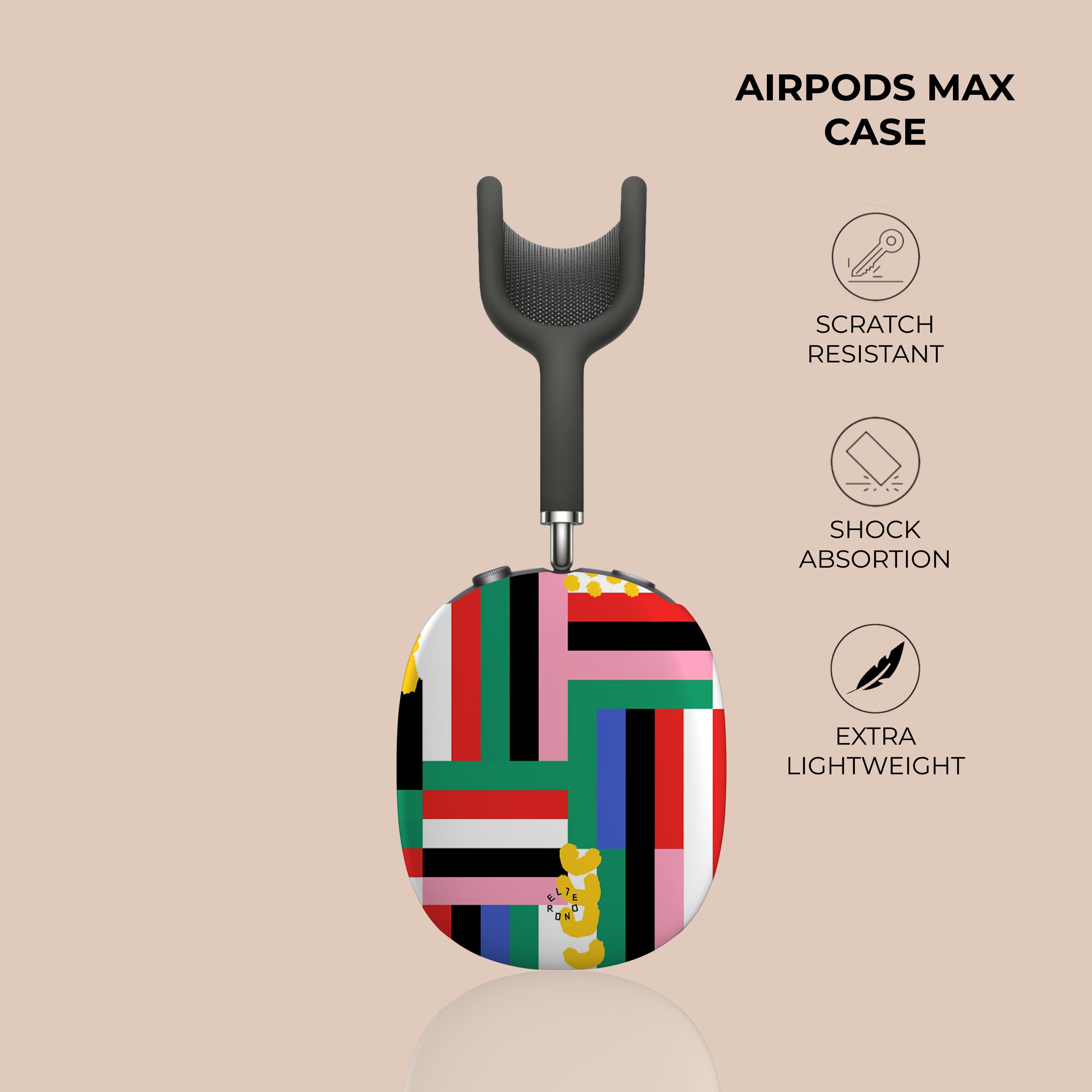 Premium Stripe Fusion AirPods Max Case - Protective Cover with Soft Lining for Apple AirPods Max Headphones - Perfect for Travel, Workouts & Everyday Use