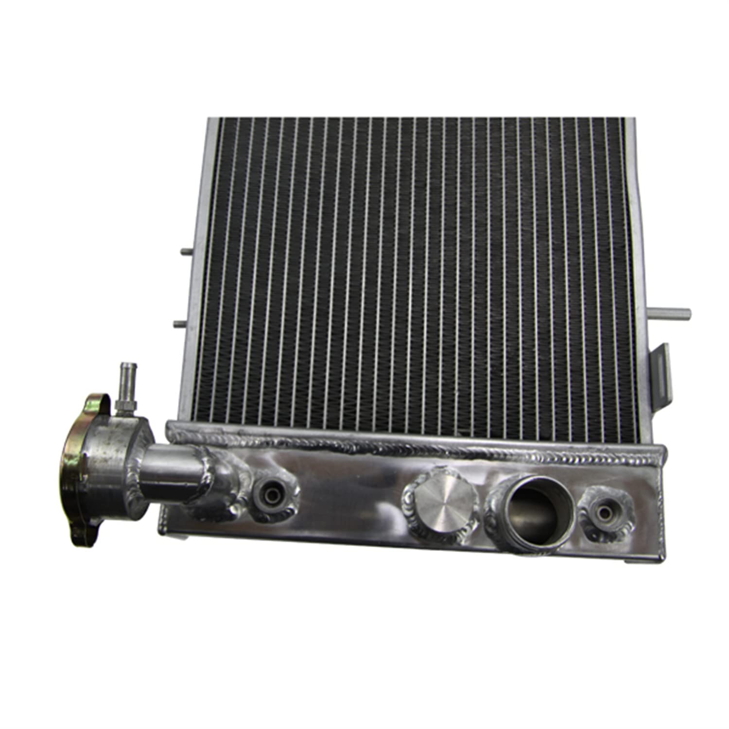 High-Performance 1 Row All Aluminum Radiator for 1991-2001 Jeep Cherokee XJ/Comanche 2.5L 4.0L L4 L6 AT MT - Includes 3x9 Fan Shroud & Relay - Perfect for Off-Roading & Daily Driving