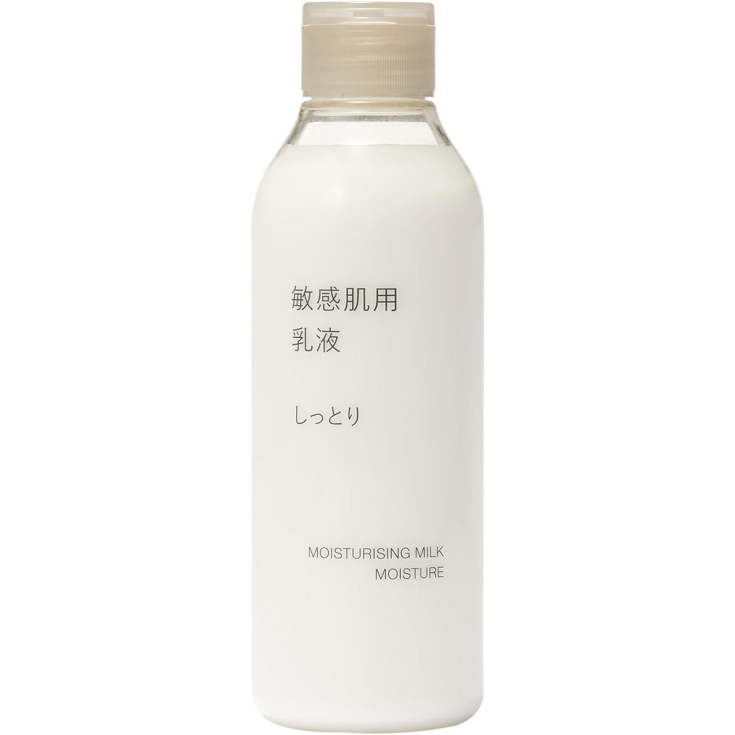 Muji Moisturizing Emulsion Milky Lotion for Sensitive Skin 200ml - Hydrating Face Moisturizer for Dry Skin, Fragrance-Free & Gentle Formula - Perfect for Daily Skincare Routine & Travel Essentials