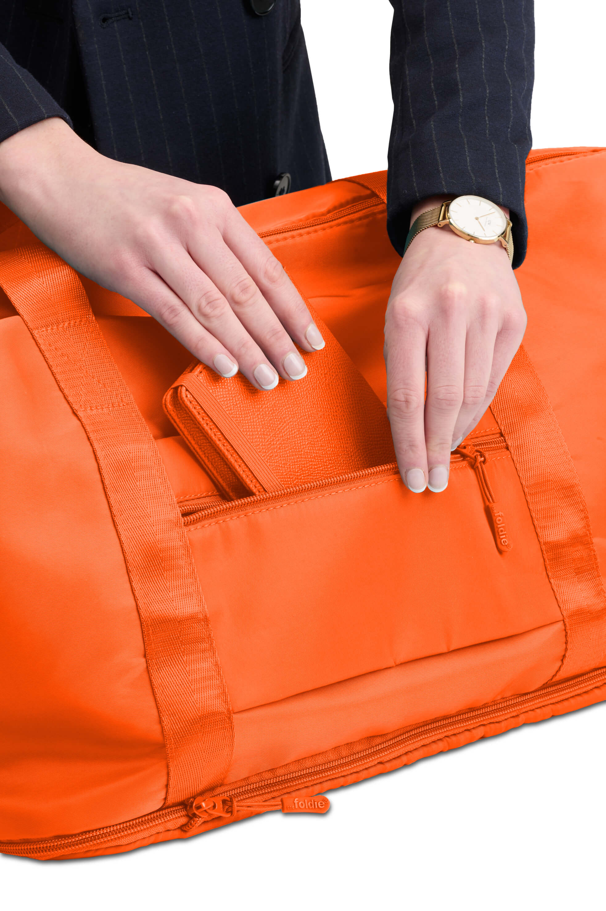 The Foldie® Compact Travel Bag - Lightweight & Foldable Carry-On Luggage for Airplane, Weekend Trips & Business Travel