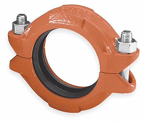 GRUVLOK 2 Inch Nominal Size Ductile Iron Standard Coupling for Water & Gas Pipelines - Heavy Duty Pipe Fitting for Plumbing & Industrial Applications