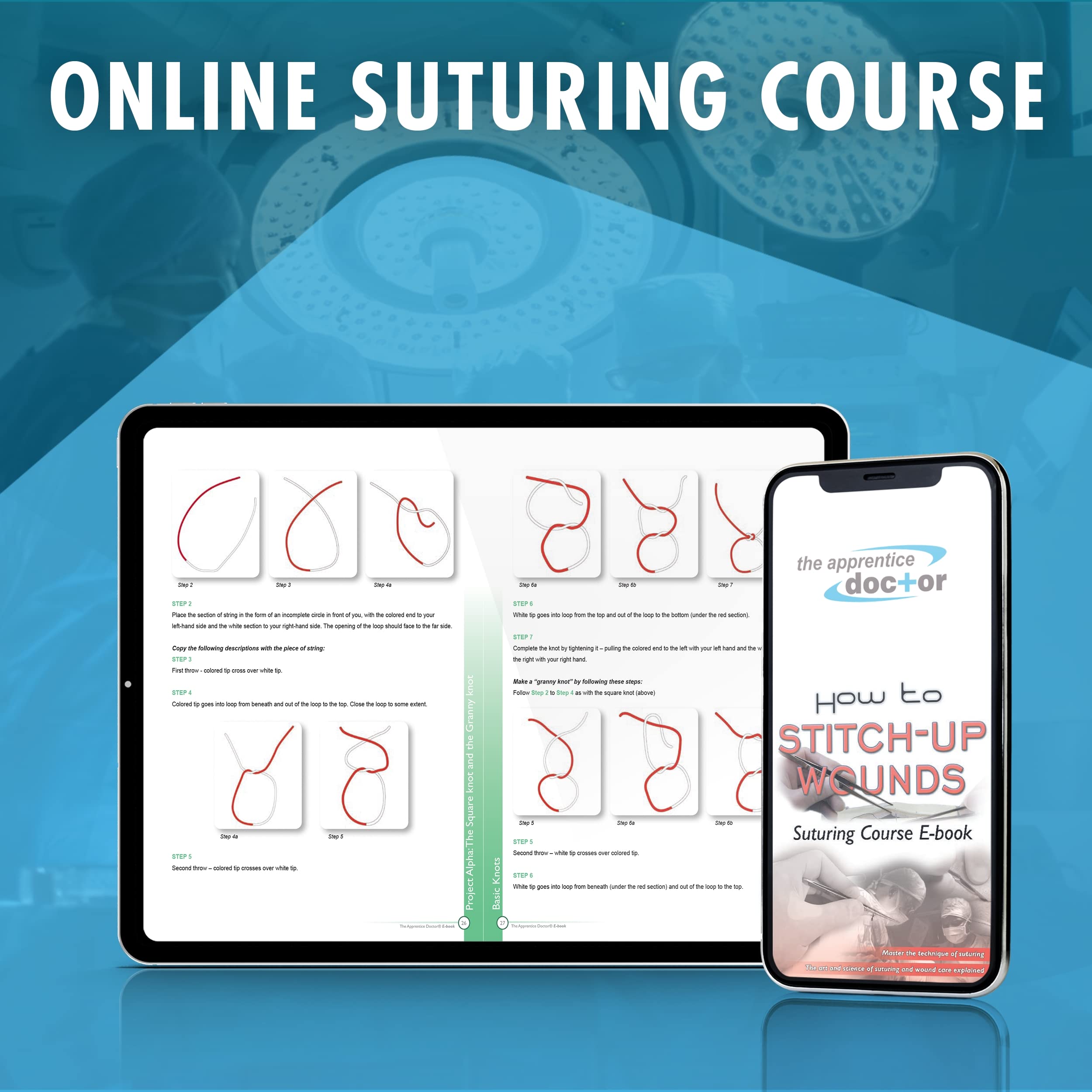 Suture Practice Kit with Silicone Pad - Medical Training Suturing Pad for Students & Professionals - Realistic Skin Simulation for Surgical Stitching Practice - Perfect for Medical School, Nursing & Vet Training