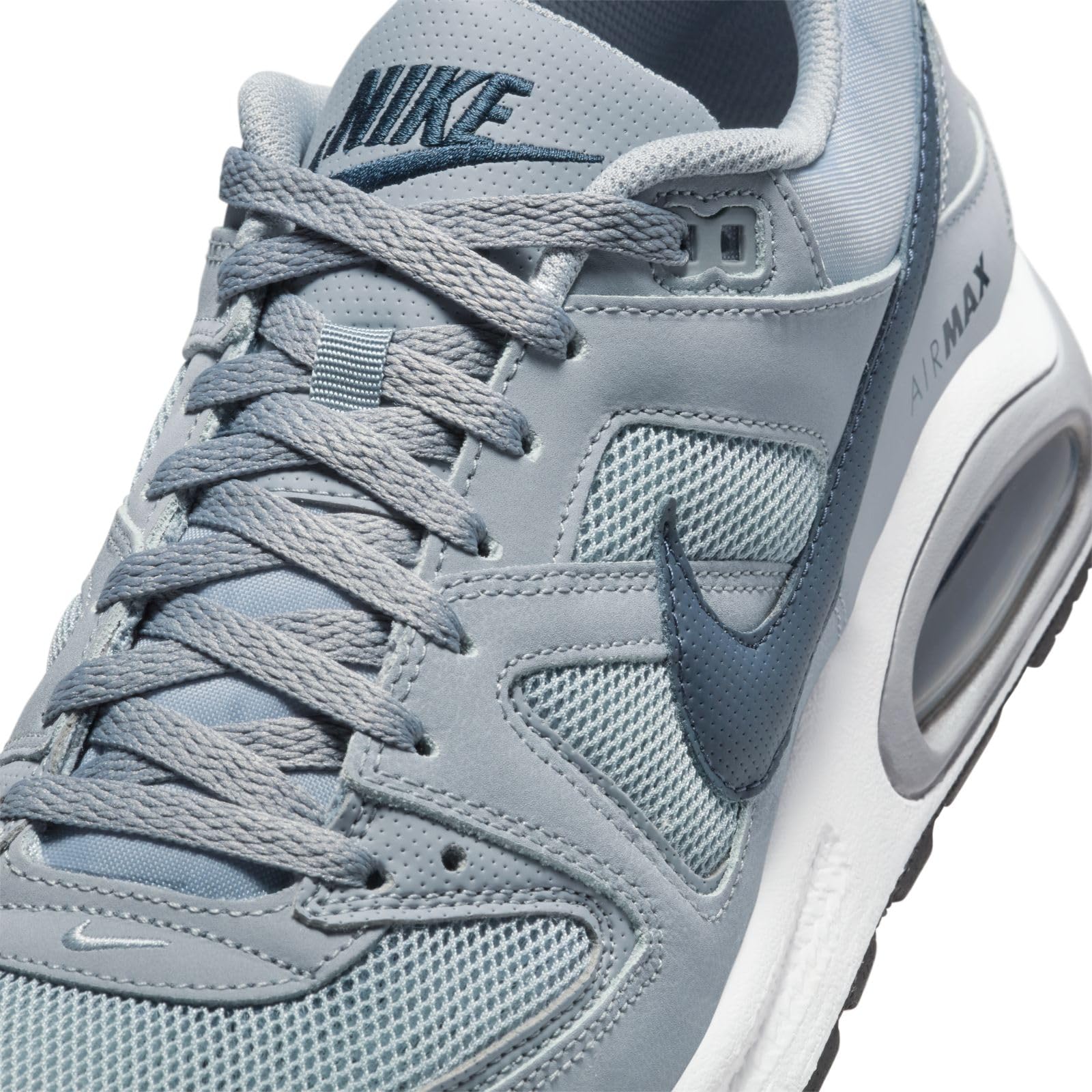 Nike Men's Low-Top Trainers - Grey Stealth Dark Obsidian White Black - Size 41 | Lightweight Running Shoes for Gym, Workout & Casual Wear