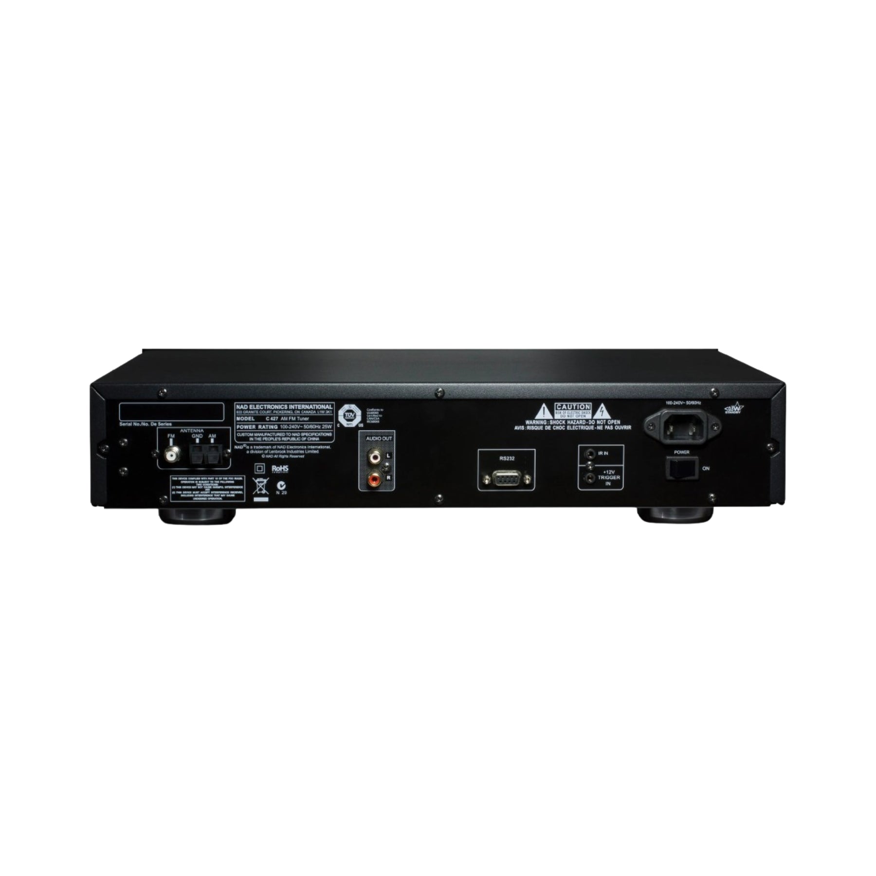 NAD C 427 Stereo AM/FM Tuner - High-Fidelity Radio Receiver for Home Audio & Music Enthusiasts | Perfect for Living Room, Office, or Studio Setup