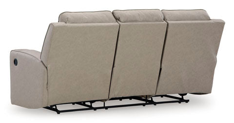 Lavenhorne Pebble Reclining Sofa - Modern Comfortable 3-Seater Leather Recliner Couch with Cup Holders & USB Ports | Perfect for Living Room, Home Theater & Family Relaxation