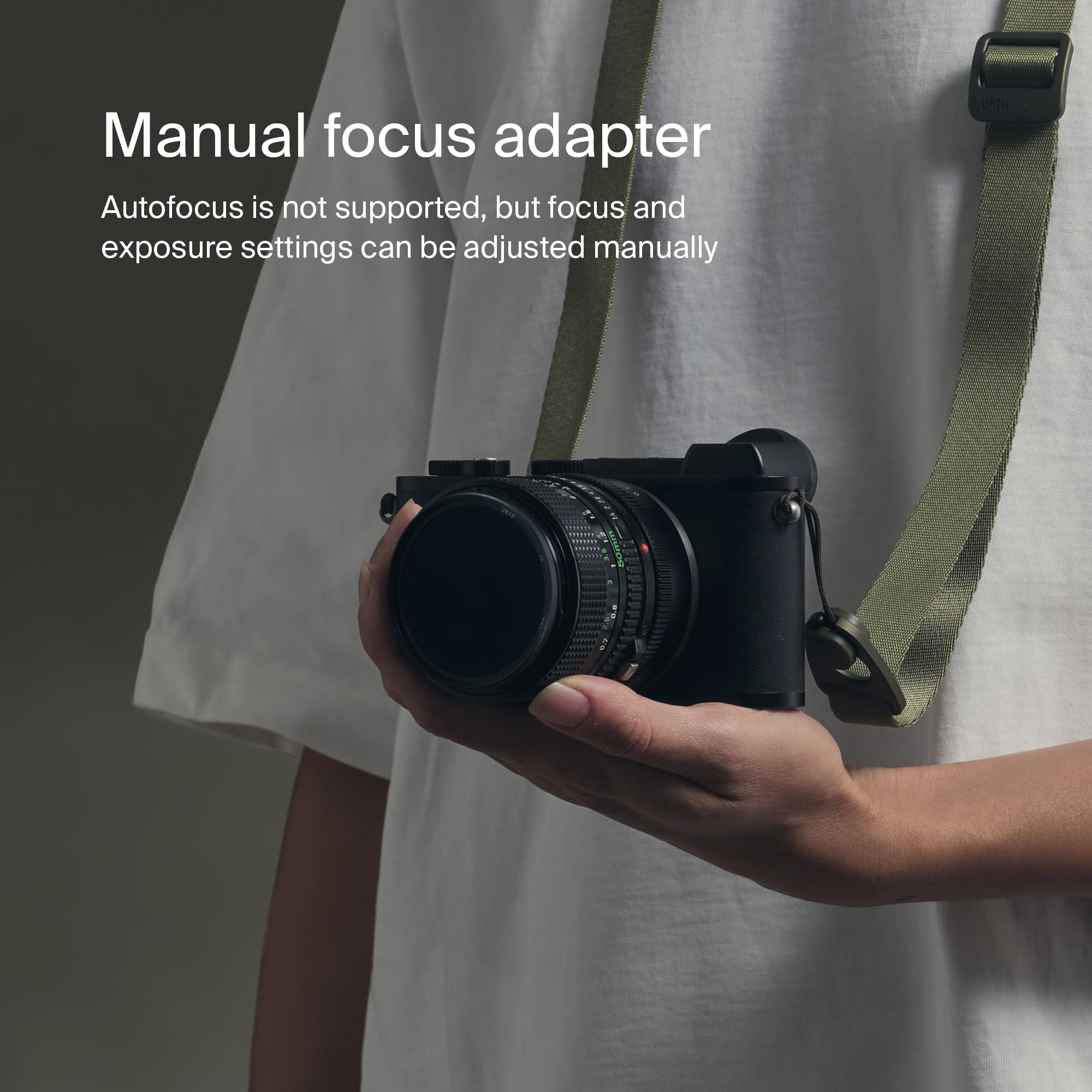 Urth Lens Mount Adapter - Contax G to Fujifilm X Camera Adapter | Seamless Compatibility for Vintage Lenses | Perfect for Travel & Street Photography