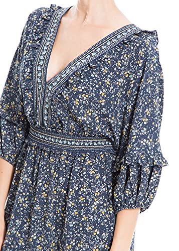 Navy/Blue Floral Bud