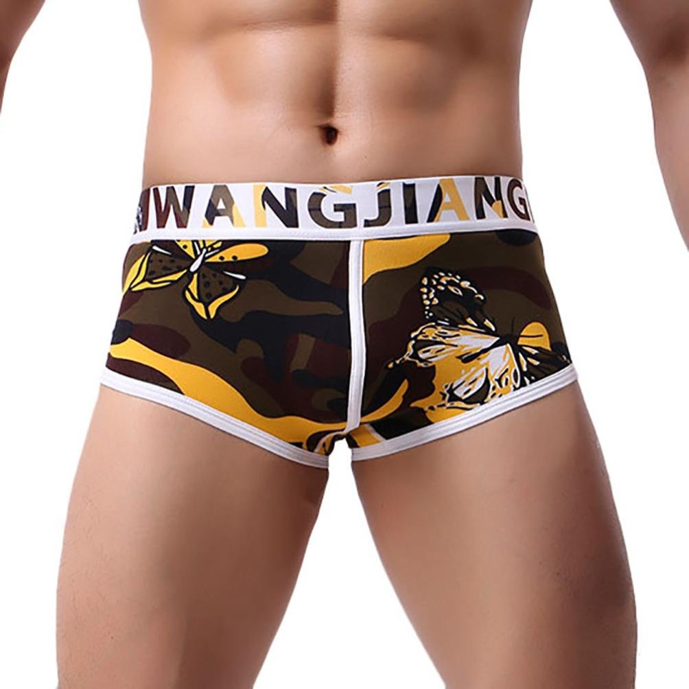 Men's Cotton Boxer Briefs - Soft, Breathable & Comfortable with Bulge Pouch - Sexy Underwear for Daily Wear & Gym - Clearance Sale 2018