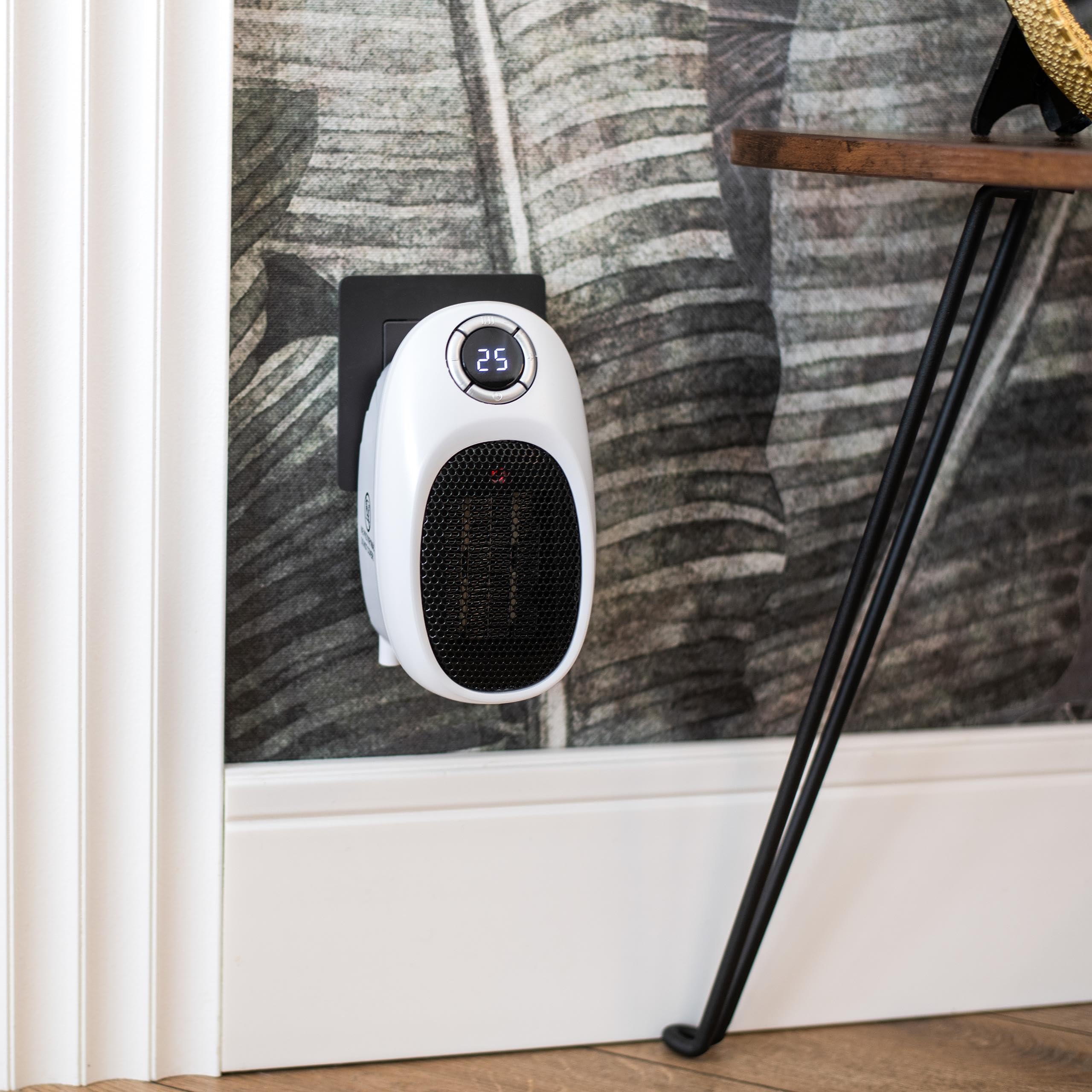 ADLER EUROPE Ceramic Mini Electric Heater - Portable, Energy Efficient 1500W with Adjustable Temperature & Timer - Perfect for Home, Office & Small Spaces