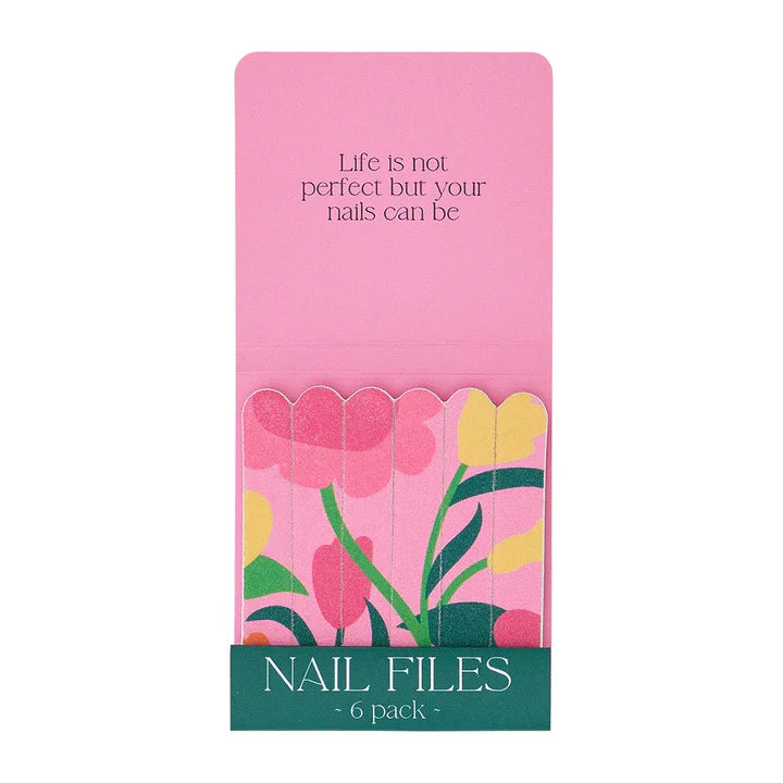 Annabel Trends Quick Fix Nail Files - Flower Patch Design Nail File Set for Manicure & Pedicure - Perfect for Home, Salon, Travel & DIY Nail Care