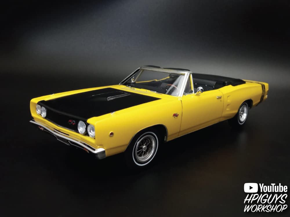 1968 Dodge Coronet Convertible with Trailer 1:25 Scale Model Kit - MPC Classic Car Model for Collectors & Hobbyists - Perfect for Display, Gifts & DIY Projects