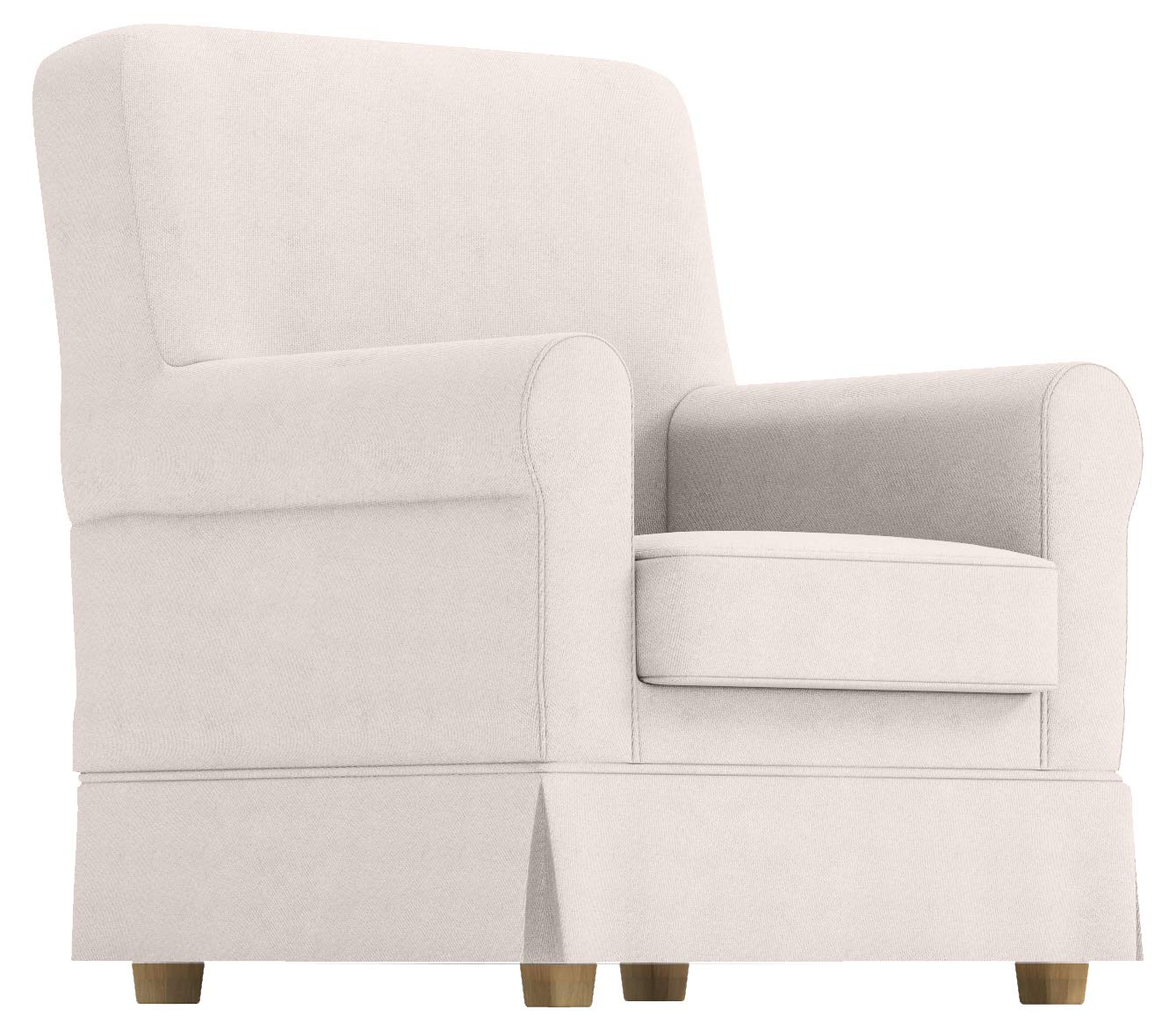 Durable Ektorp Jennylund Slipcover - Custom Made Replacement Cover for IKEA Jennylund Armchair & Sofa - Polyester Linen Beige - Perfect for Living Room, Bedroom & Home Decor Refresh