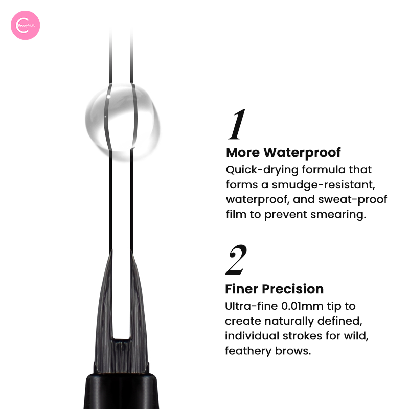 AOJN Dual Tip Liquid Brow Pen - Waterproof Eyebrow Pencil for Precise & Natural Brows - Perfect for Everyday Makeup & Professional Use