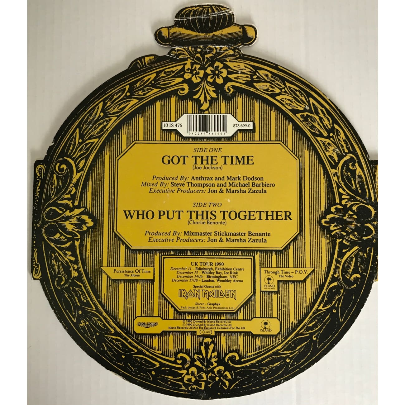 Anthrax 'Got The Time' Limited Edition 10