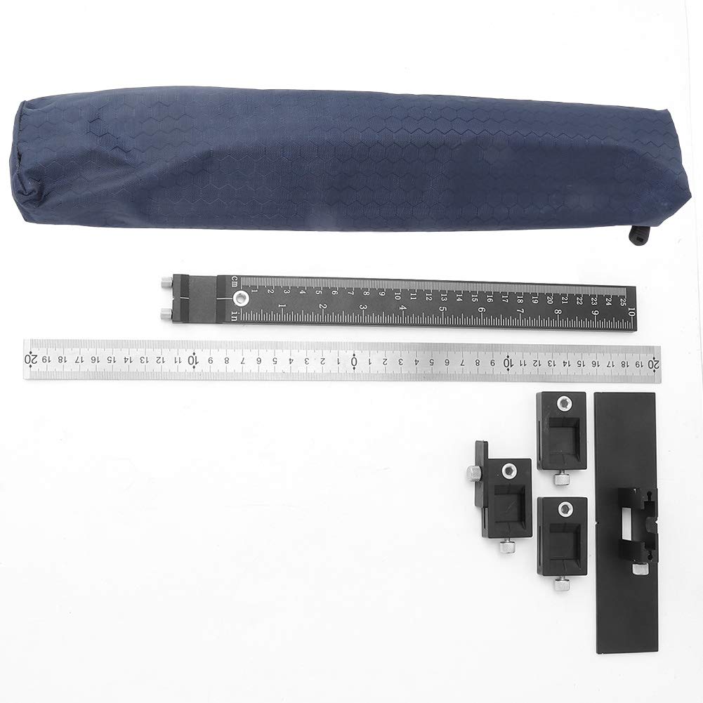Precision Hole Positioning Ruler - Woodworking Dowel Jig & Drilling Guide for Perfectly Aligned Holes | Essential Carpenter Measuring Tool for DIY Projects, Furniture Making & Cabinet Installation