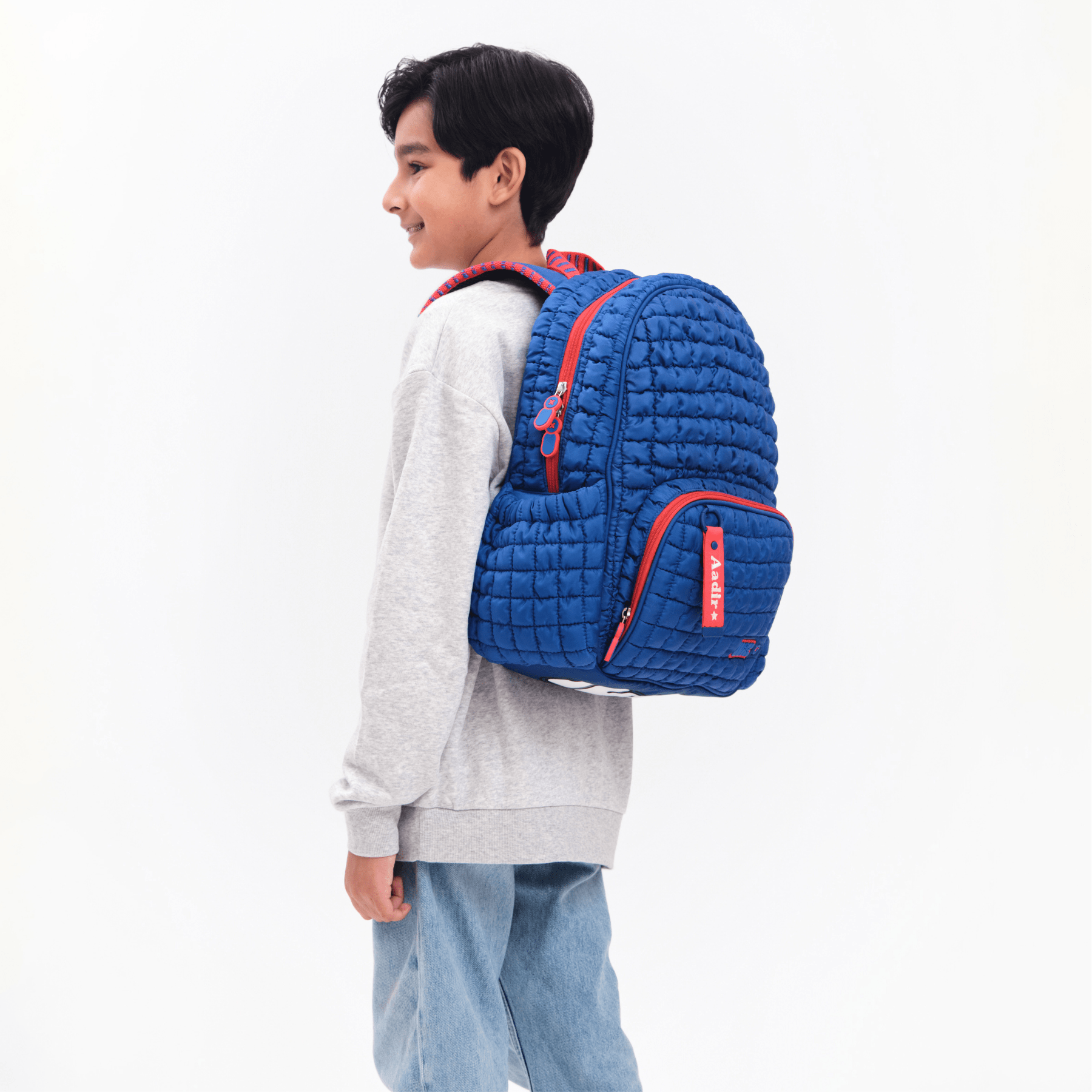 Boba Medium Backpack for Women & Men - Lightweight Travel Backpack with Laptop Compartment, Water Resistant Bomba Blue - Perfect for School, Work, Hiking & Daily Commute