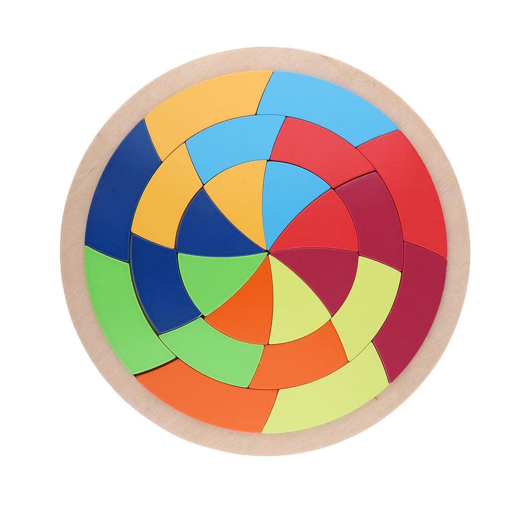ATORSE® Wooden Colorful Tangram Puzzle - Educational Jigsaw Toy for Kids & Toddlers | Brain Teaser, Learning Game, Montessori Toy | Perfect for Preschool, Birthday Gifts & Family Game Night