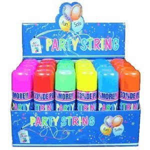 48 Pack Blue Box Party String - Non-Toxic, Washable Party Decorations for Birthdays, Weddings & Celebrations