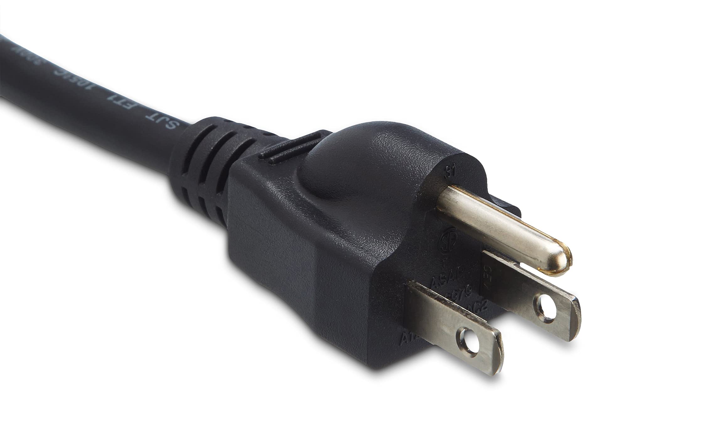 Amazon Basics 6 ft Computer Monitor TV Replacement Power Cord - 32 Count (Pack of 1) - Black - Perfect for Home Office, Gaming Setup & Electronics Replacement