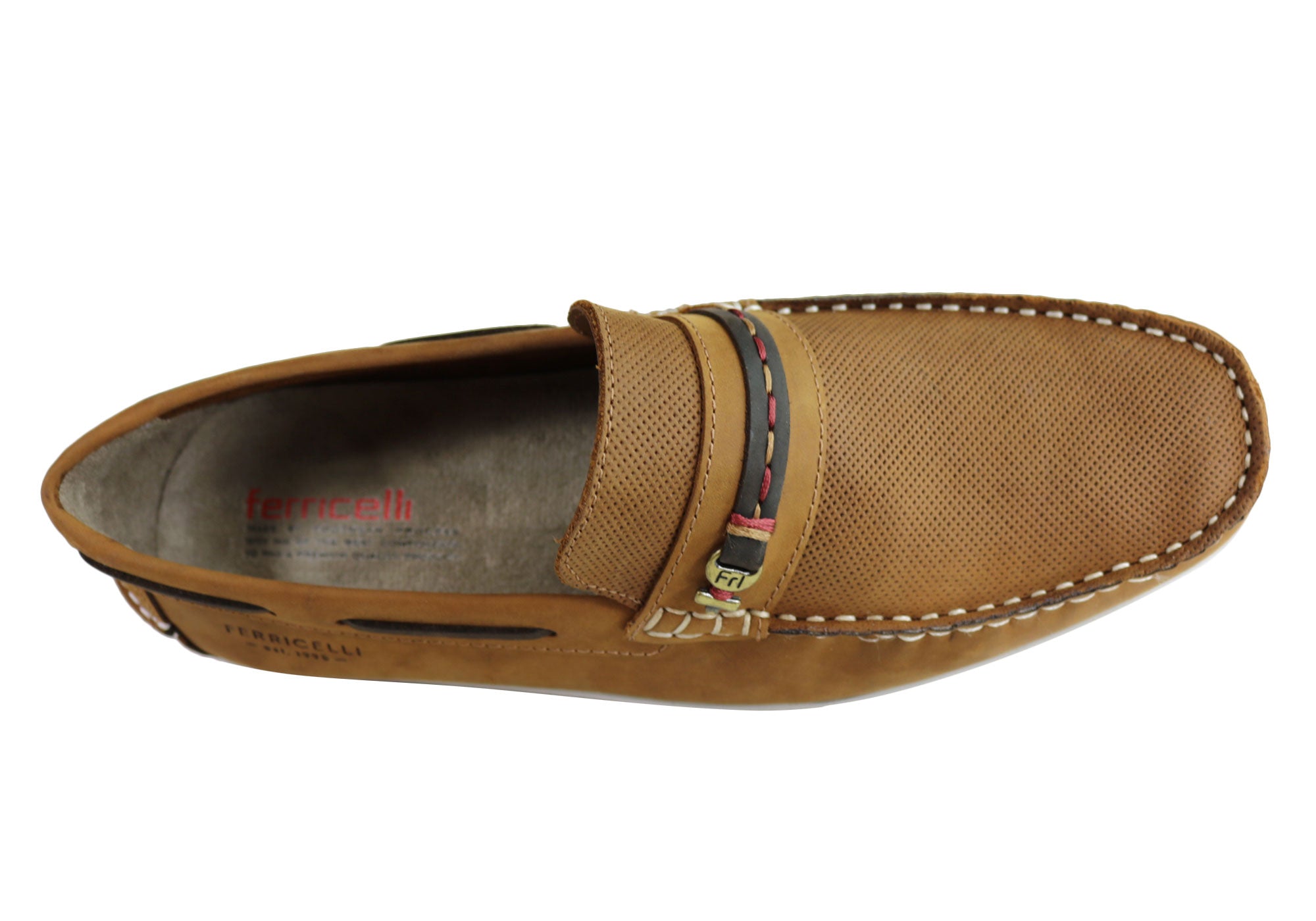 Ferricelli Jarrod Men's Genuine Leather Loafers with Cushioned Comfort - Handcrafted in Brazil - Perfect for Business Casual & Office Wear