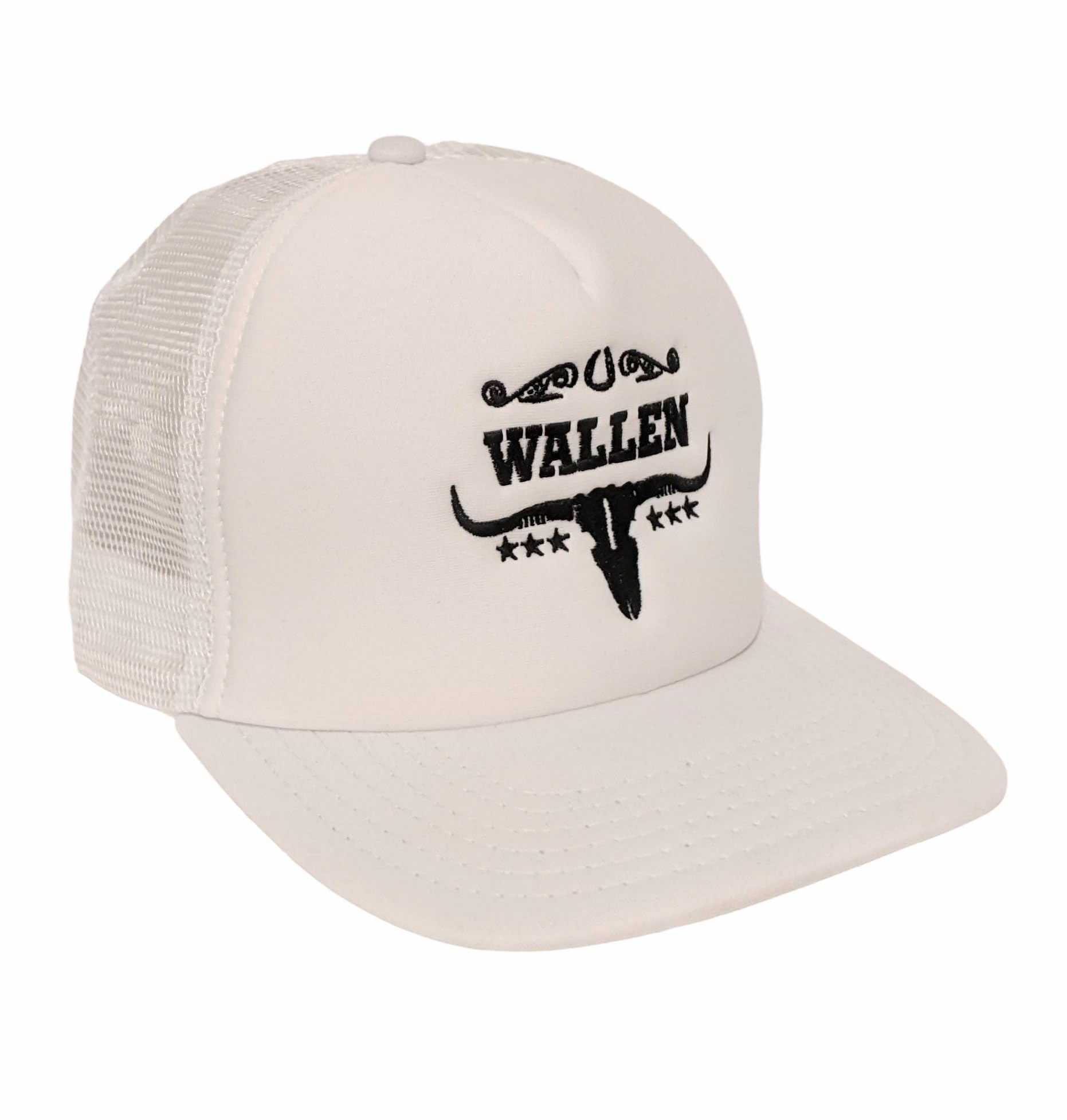 Wallen Country Trucker Hat for Men & Women - Vintage Distressed Baseball Cap with Mesh Back - Perfect for Outdoor, Hiking, and Casual Wear