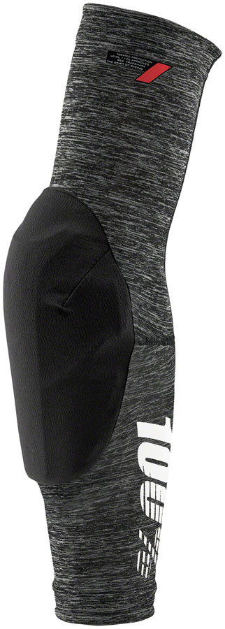 100% Teratec Elbow Guards - Gray/Black, Medium - Protective Gear for Cycling, Skateboarding & Extreme Sports