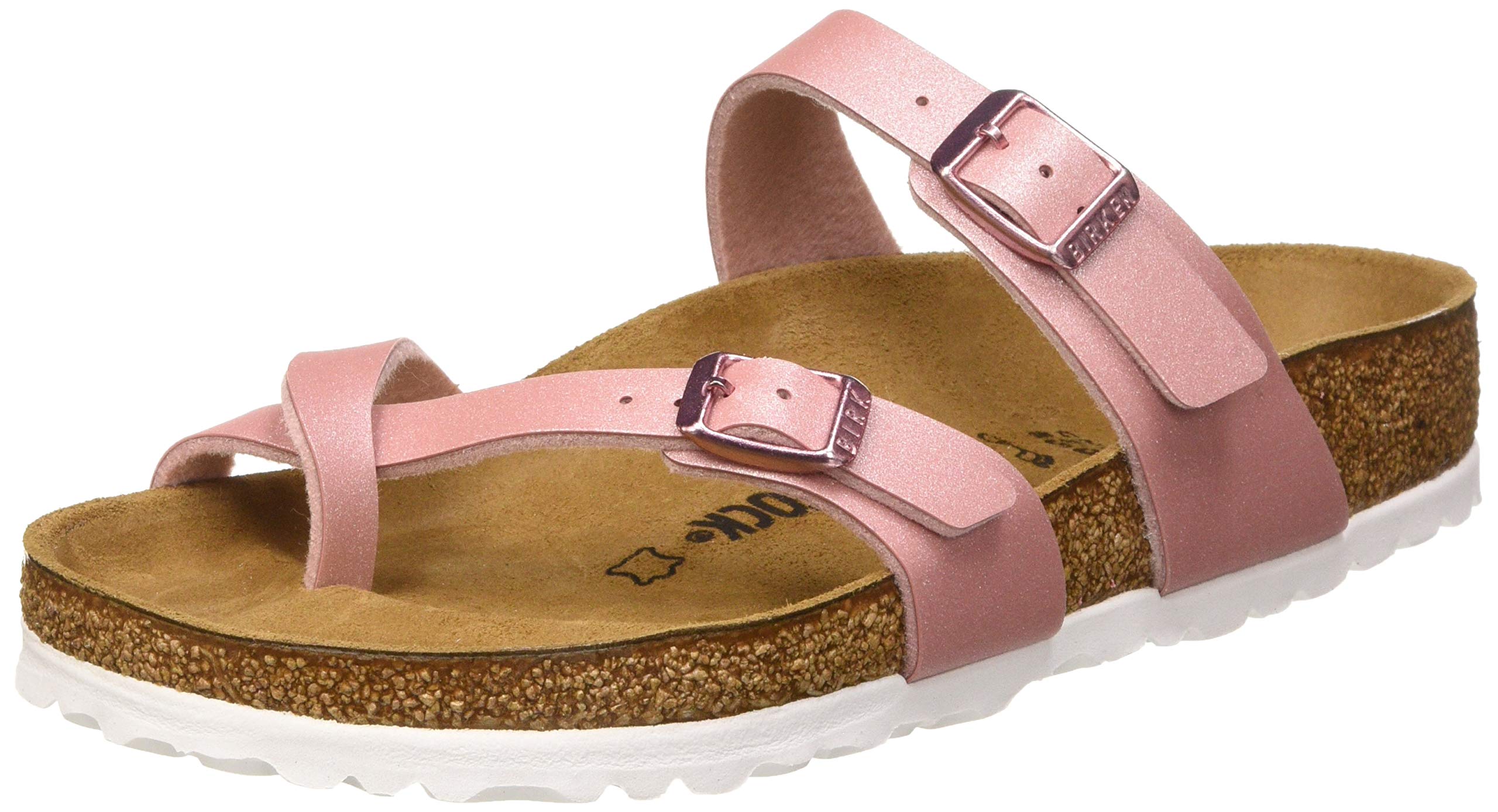Birkenstock Women's Mayari Sandals - Comfortable Leather Straps Cork Footbed Sandals for Walking, Travel & Summer Outfits