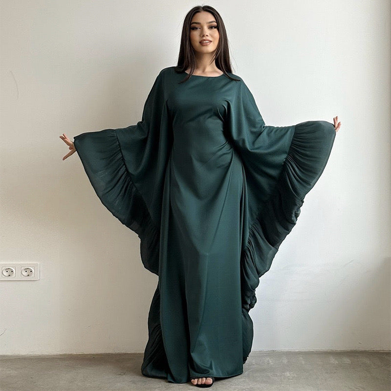 Elegant Glinda Butterfly Abaya for Women - Modest Islamic Prayer Dress - Perfect for Eid, Ramadan & Special Occasions