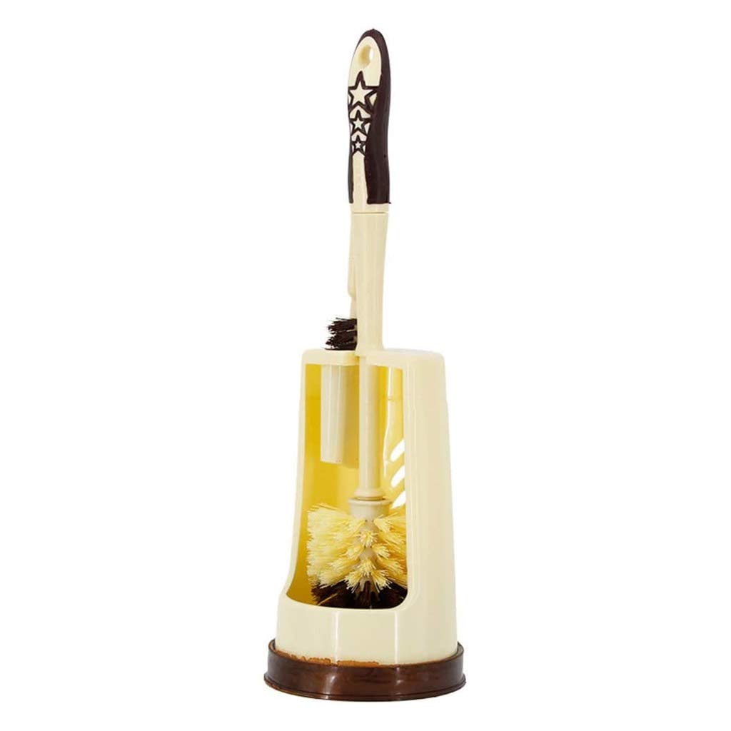 WSZJJ Toilet Brush and Holder Set - Heavy Duty Bathroom Cleaning Brush with Non-Slip Grip - Perfect for Toilet, Sink, and Shower Cleaning - Stain-Resistant & Odor-Free Design