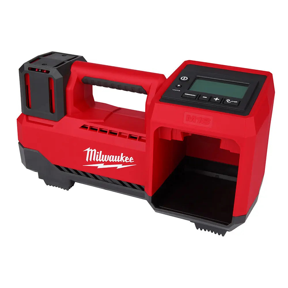 Milwaukee 2848-20 M18™ Cordless Tire Inflator - Portable Air Compressor for Cars, Bikes & Sports Equipment - Perfect for Roadside Emergencies & Home Use