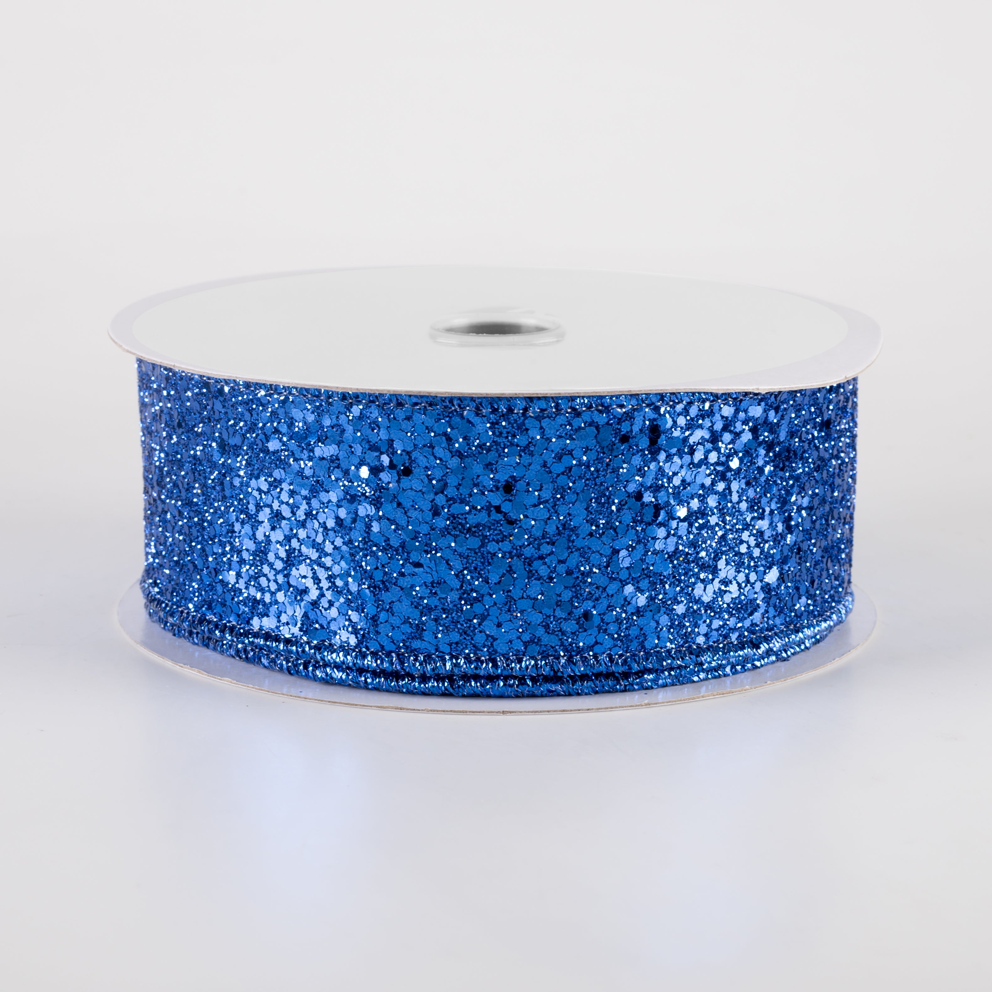 1.5 Inch Wide Large Glitter Ribbon - Royal Blue (10 Yards) for Gift Wrapping, Party Decorations, DIY Crafts and Scrapbooking