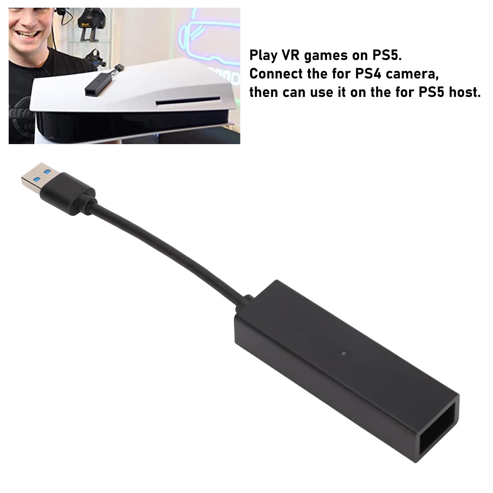 ASHATA 10ft PSVR Camera Extension Cable for Playstation VR (PS5/PS4) - High-Speed USB 3.0 Adapter for PSVR Headset & Camera | Perfect for VR Gaming Setup & Room-Scale Play