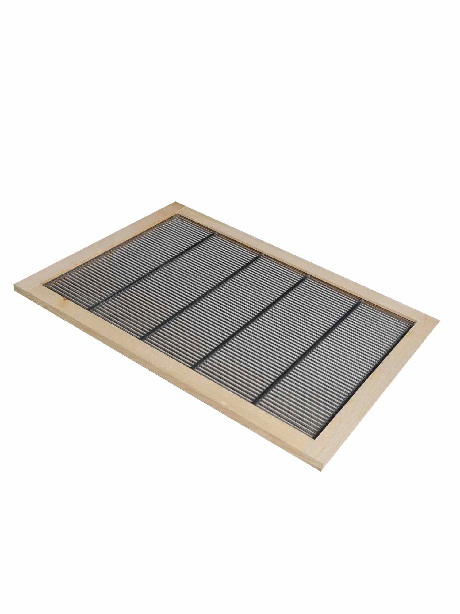 Stainless Steel Queen Excluder with Wooden Frame - Fits 8 Frame Beehive Boxes | Essential Beekeeping Equipment for Honey Production & Hive Management