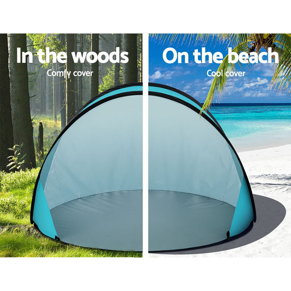 Weisshorn Pop Up Beach Tent - Portable Sun Shade Shelter for Camping, Fishing & Outdoor Activities | Perfect for Beach, Picnics & Family Outings