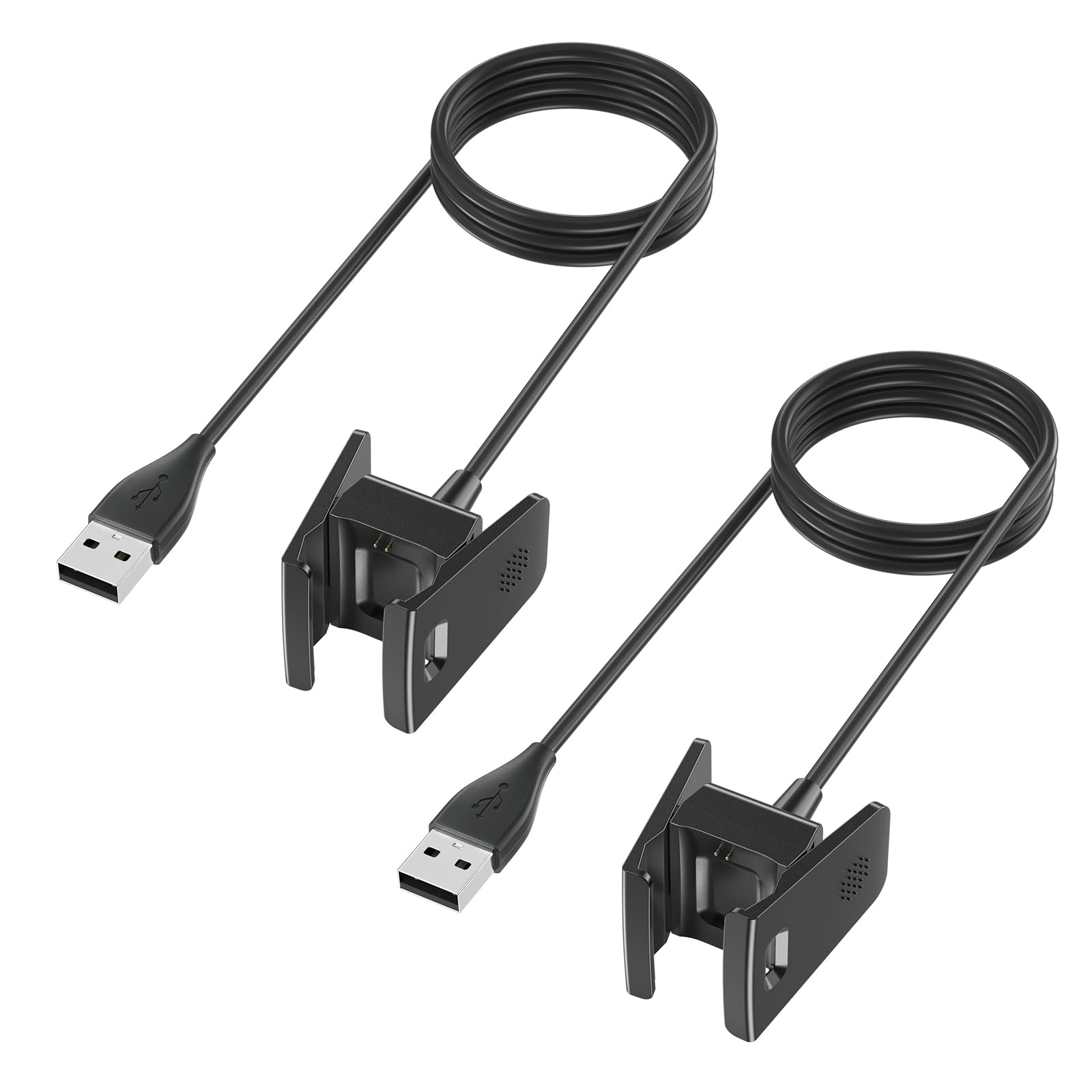 Oumida 2-Pack Replacement USB Charging Cable for Fitbit Charge 2 - 3.3ft Durable Portable Charging Dock Cord - Perfect for Home, Office & Travel Accessories