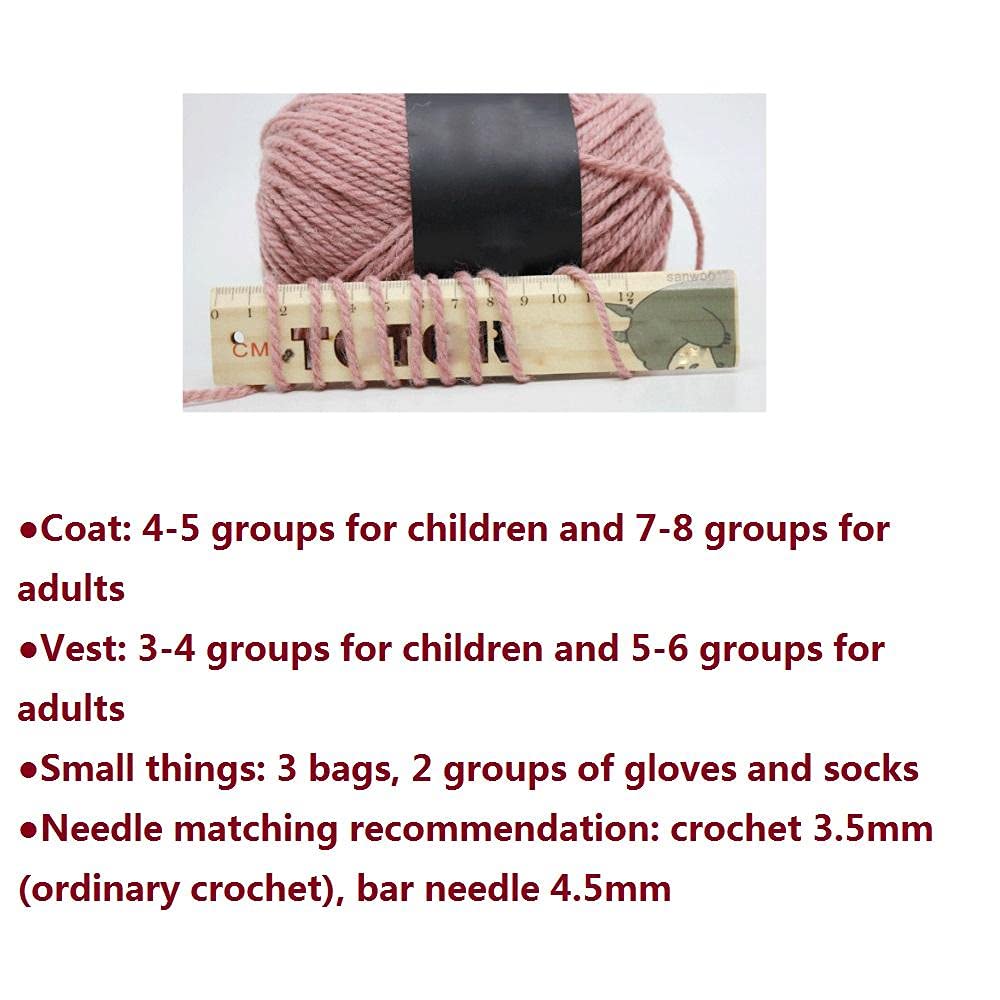 100G Soft Cotton Baby Knitting Yarn - Velvet Wool for Hand Knitting, Crochet, DIY Sweater (Red, 4Pcs) | Perfect for Baby Clothes, Blankets & Scarves