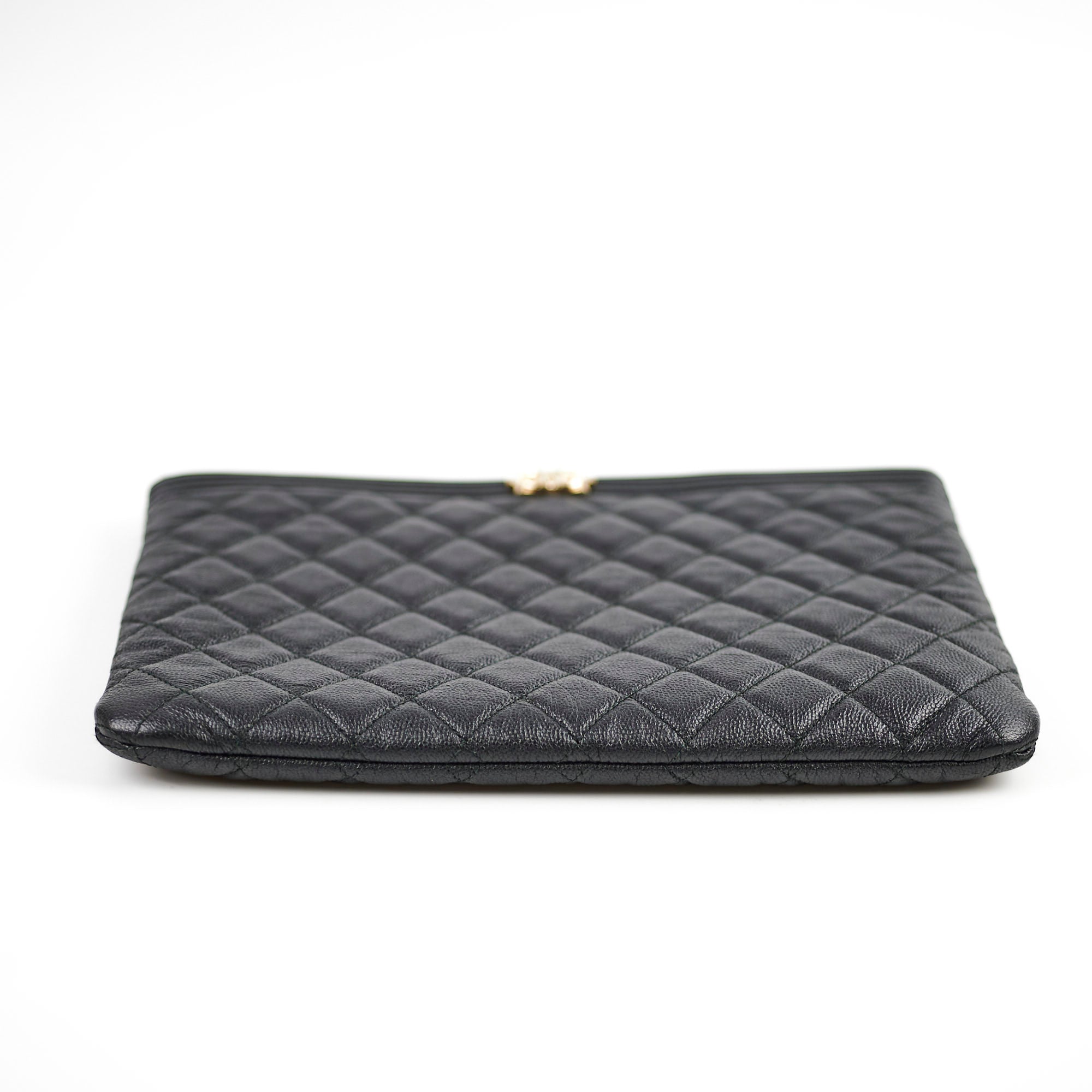 Chanel Boy Caviar Leather Large O Case Handbag - Black Luxury Crossbody Bag for Women | Perfect for Evening Parties, Date Nights & Special Occasions