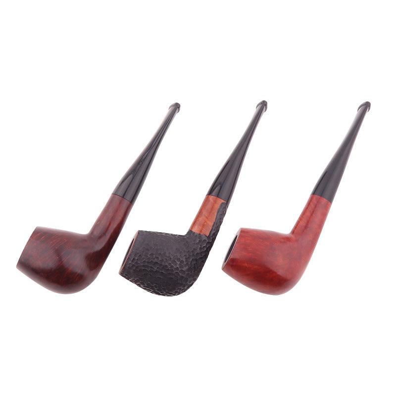 Handmade Mini Pipe - Straight Handle Solid Wood Smoking Accessory | Portable & Detachable Design for Travel, Camping & Outdoor Use