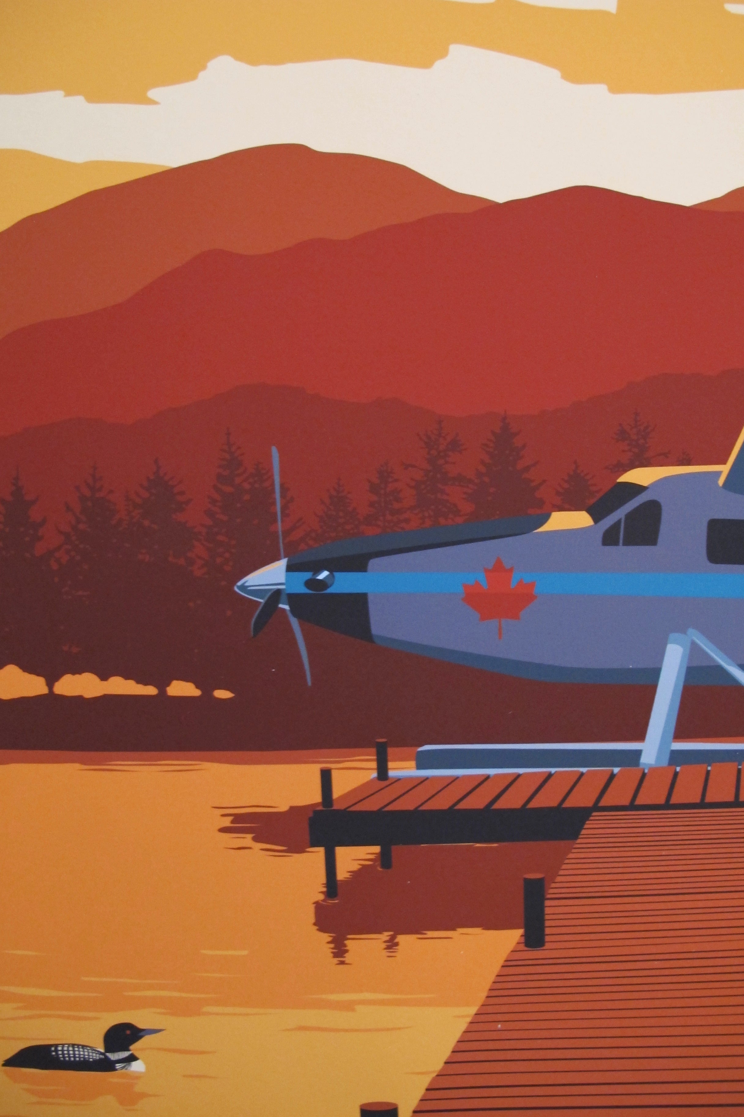 2012 Modern Retro Canada Travel Poster - Vintage Wall Art for Home & Office Decor - Perfect for Living Room, Bedroom, or Office Inspiration