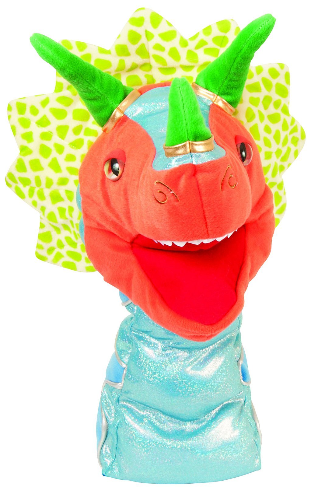 Manhattan Toys Prehistoric Pals Trip Triceratops Dinosaur Plush Toy - Soft & Cuddly Stuffed Animal for Kids, Perfect for Bedtime, Playtime & Dinosaur-Themed Nursery Decor