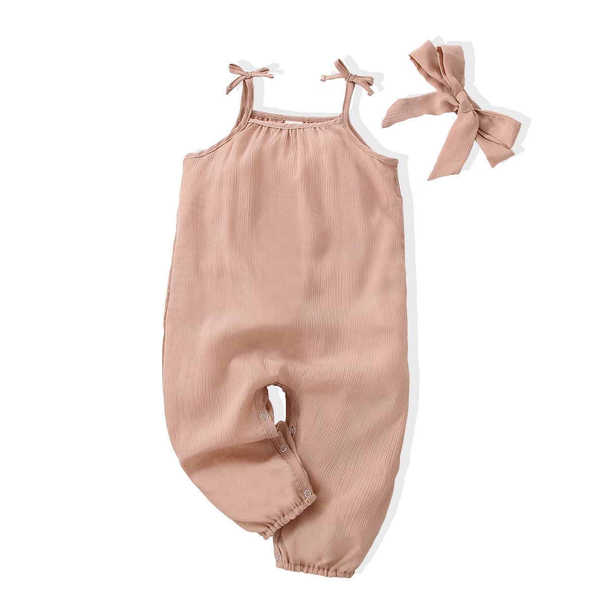 Newborn Baby Girl Clothes - Soft Cotton Linen Romper Jumpsuit & Bodysuit | Cute Summer Outfits for Infant Girls | Perfect for Playtime, Photo Shoots & Daily Wear