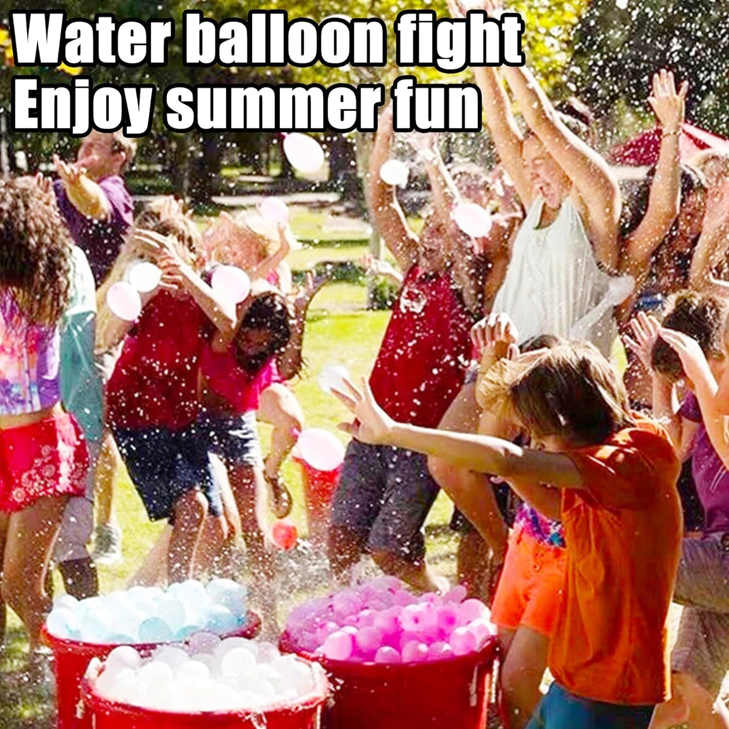 888PCS Quick Fill Self-Sealing Water Balloons - Mixed Colors Summer Water Toys for Kids | Perfect for Outdoor Parties, Pool Games & Backyard Water Fights