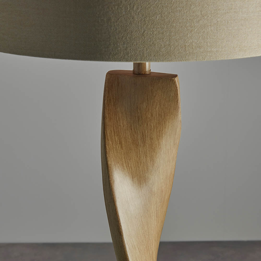 Bellatrix Modern Floor Lamp with Wood Finish - E27 Socket for Living Room, Bedroom, or Office Lighting