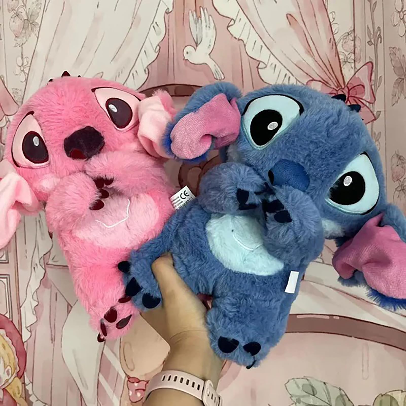 Stitch Plush Toy with Breathing Motion & Soothing Music - Soft Night Light for Babies, Kids Bedtime Comfort - Cuddly Stitch Musical Stuffed Animal for Nursery, Gift & Sleep Aid