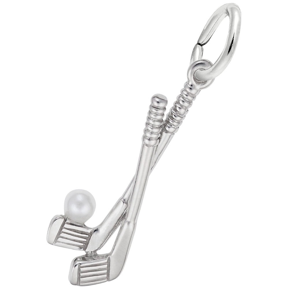 Sterling Silver Golf Club Charm Necklace with Ball Pendant - Perfect Gift for Golf Lovers & Sports Jewelry Enthusiasts | Ideal for Golf Tournaments, Father's Day & Birthday Gifts