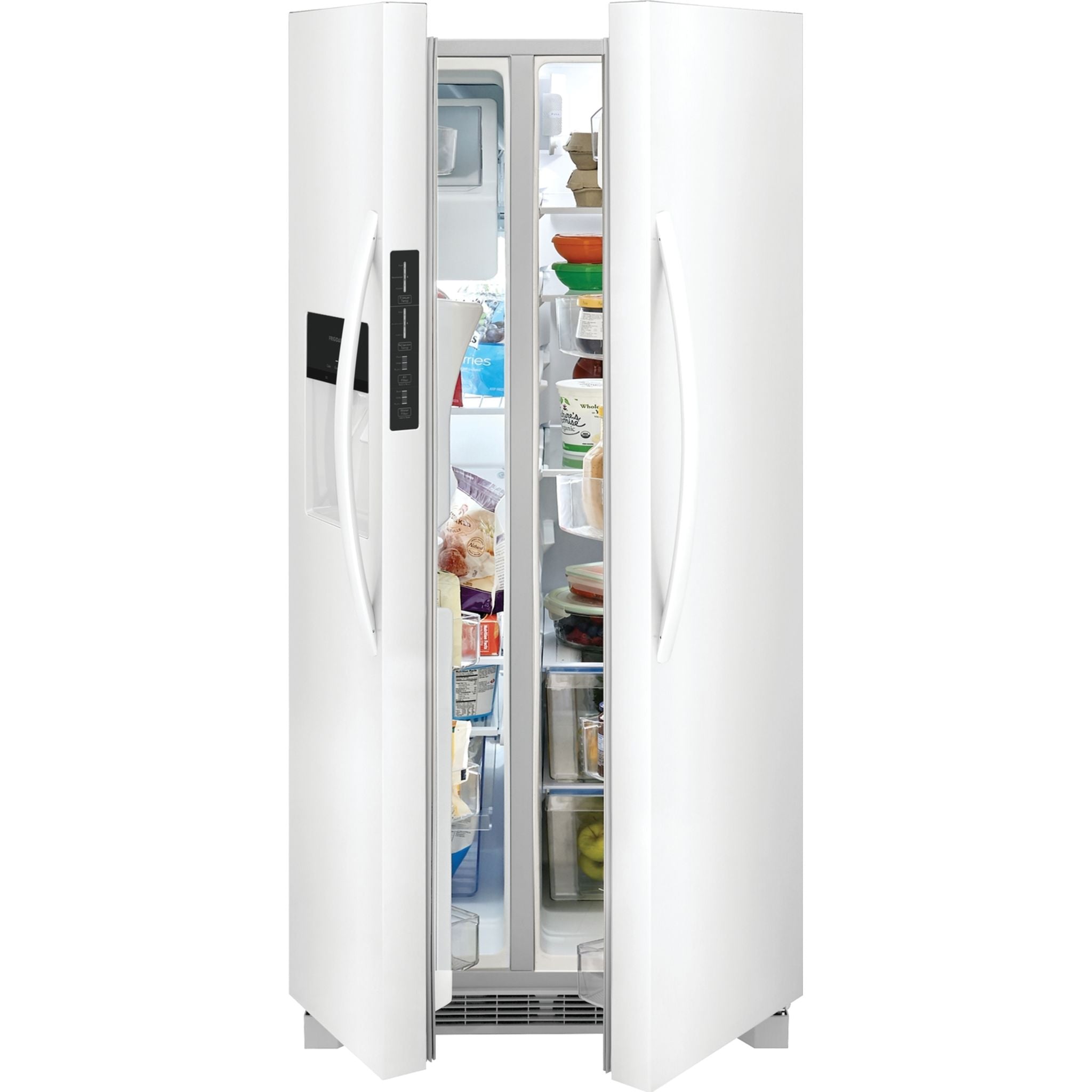 Frigidaire FRSS2323AW 36-Inch Side by Side Refrigerator - 22.6 Cu. Ft. Capacity, Energy Star Certified, White - Perfect for Large Families & Open Kitchen Spaces