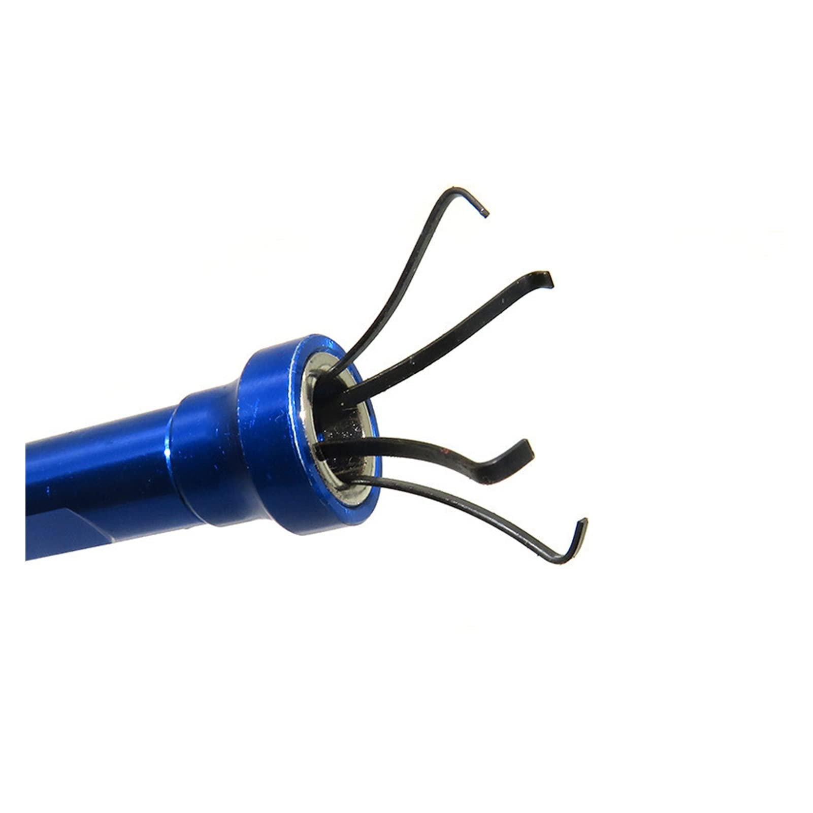 MGRAS 620mm Flexible Strong Magnetic Telescopic Pickup Tool with LED Light - Blue Suction Bar Claw for Metal Nuts, Bolts, and Screws - Ideal for Automotive Repair and DIY Projects