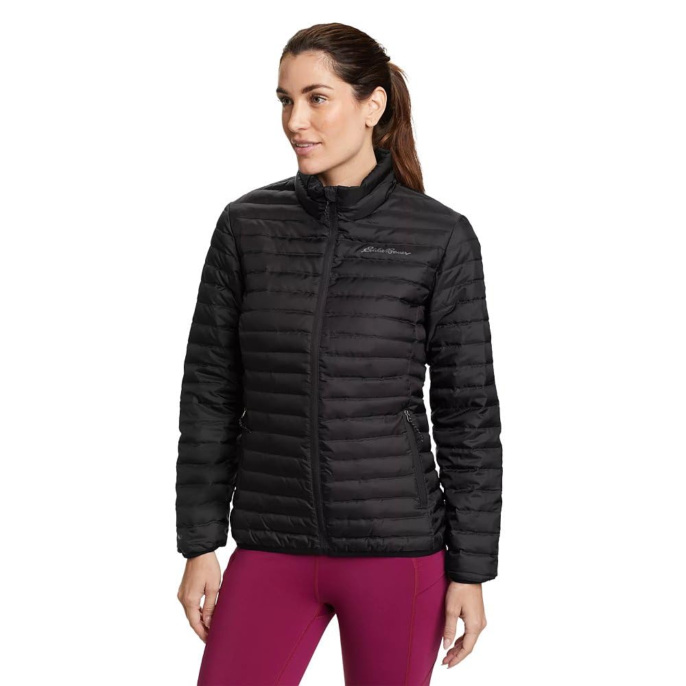 Eddie Bauer Women's Microlight Down Jacket - Lightweight Warm Winter Coat for Hiking, Travel & Outdoor Activities