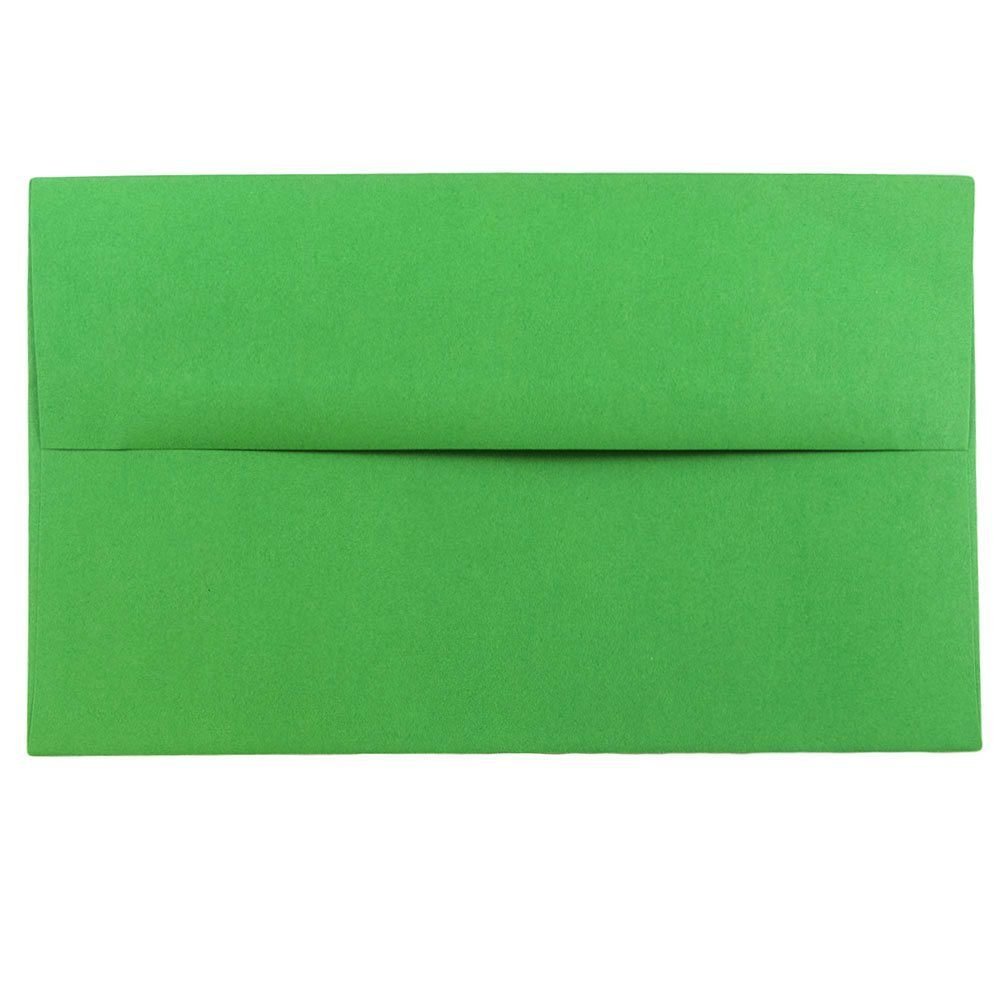 JAM PAPER A10 Colored Invitation Envelopes 6x9.5 Inches - 500 Pack Green Recycled Envelopes for Wedding, Business, Party Invitations & Greeting Cards - Bulk Eco-Friendly Stationery Supplies